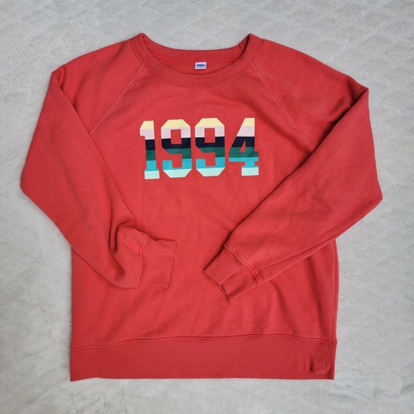 Old Navy Womens M red 1994 Sweatshirt - Picture 1 of 7